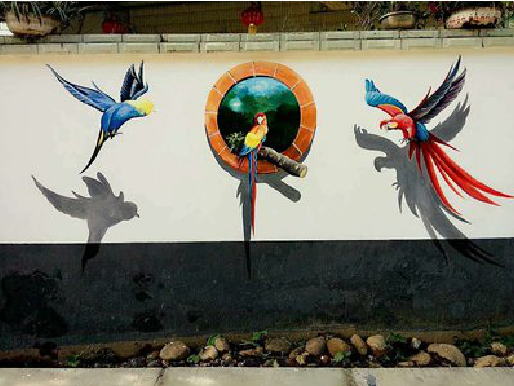 通许视觉错位-3D墙绘设计