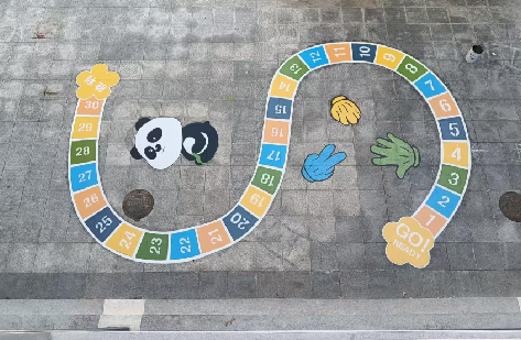 通许地面游戏彩绘