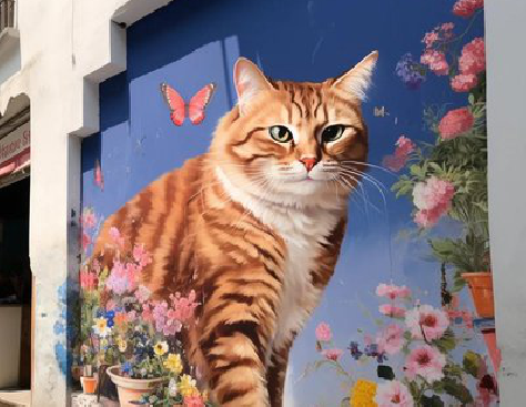 通许自己绘制有个性的手绘墙