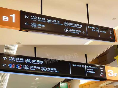 通许如何通过商场标识牌引导客流分布？