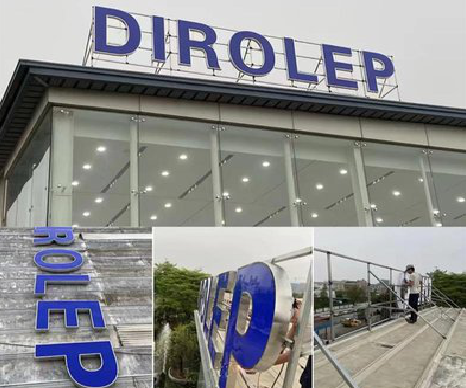 通许楼顶发光字安装的注意事项。